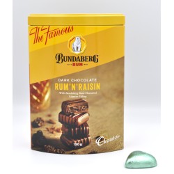 Chocolatier Liqueur Chocolate - Bundaberg™ Rum ’N’ Raisin Dark Chocolates (130 g Tin)