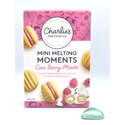 Charlie's Fine Food Co. Mini Melting Moments Biscuits - Coco Berry Monte (100 g)