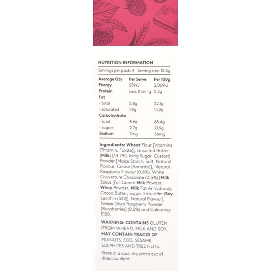 Charlie's Fine Food Co. Mini Melting Moments Biscuits - Raspberry Bliss (50 g)