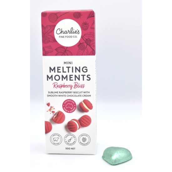 Charlie's Fine Food Co. Mini Melting Moments Biscuits - Raspberry Bliss (50 g)