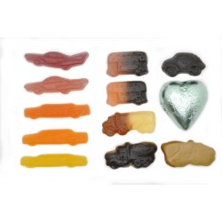 Dutch Assorted Liquorice and Fruit Gums - Autodrop Total Loss (280 g)
