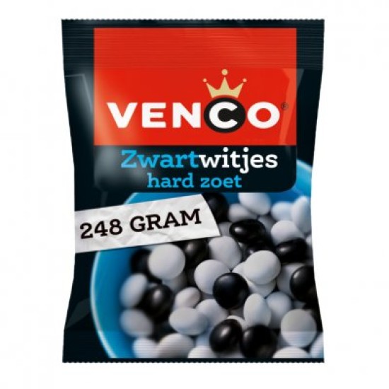 Dutch Black and White Liquorice Mint - Venco Zwart Witjes (275g)