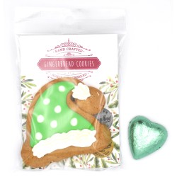 Gingerbread Santa's Elf Hat (Green & White) 30 g