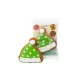 Gingerbread Santa's Elf Hat (Green & White) 30g