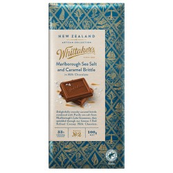 Whittaker's Marlborough Sea Salt and Caramel Brittle Milk Chocolate Block 100g